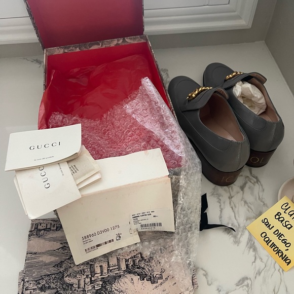 Brand New Gucci Quentin Chain Loafers - Picture 11 of 11